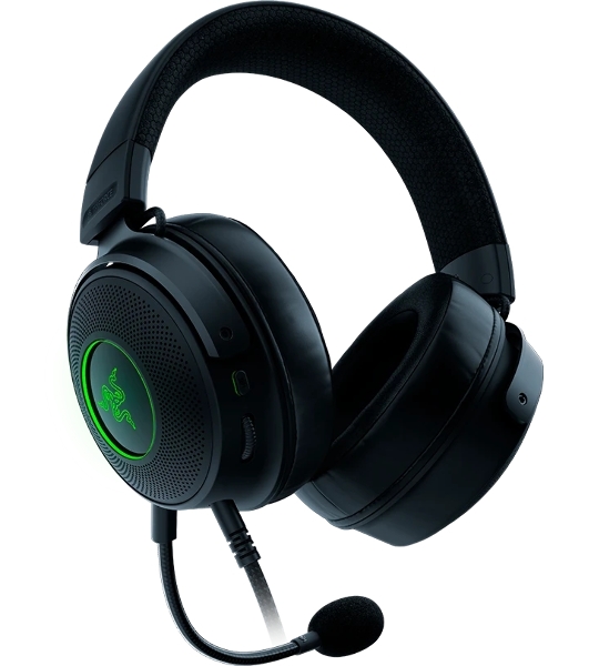 Гарнитура Razer Kraken V3 чёрный, проводная, USB, подсветка