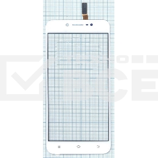 Сенсорное стекло (тачскрин) для Vivo V5s, белое