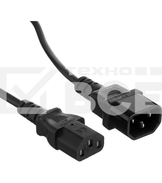 Шнур питания NTSS NTSS-PC13145 C13-С14 проводник.:3x1мм2 3м 220/250В 10А черный
