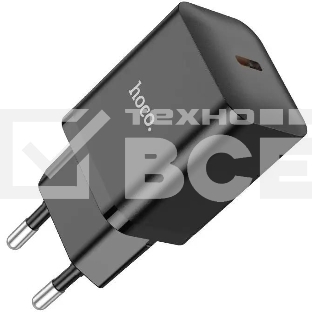 Сетевое зар./устр. Hoco N27 Black 20W 3A+2.22A+1.67A (PD+QC+AFC) USB-C универсальное черный