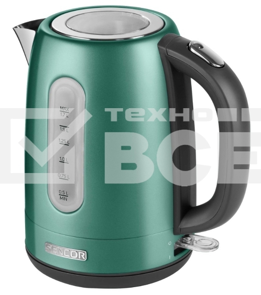 Чайник электрический Sencor SWK 1771GR 1.7 л, 2150 Вт, зеленый