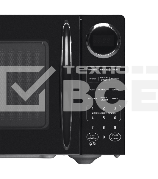 Микроволновая печь BBK 23MWS-907S/B (черный)