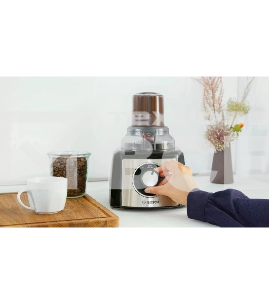 Кухонный комбайн Bosch MCM3501M 800 Вт, Скорости: 2, Блендер 1 л, Чаша 2.3 л, Цвет: черны/серебристый