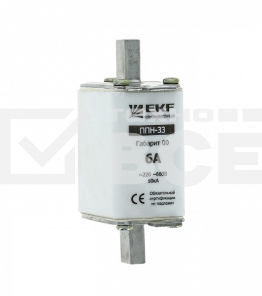Вставка плавкая ППН-33 32А габарит 00 EKF fus-33/160/32