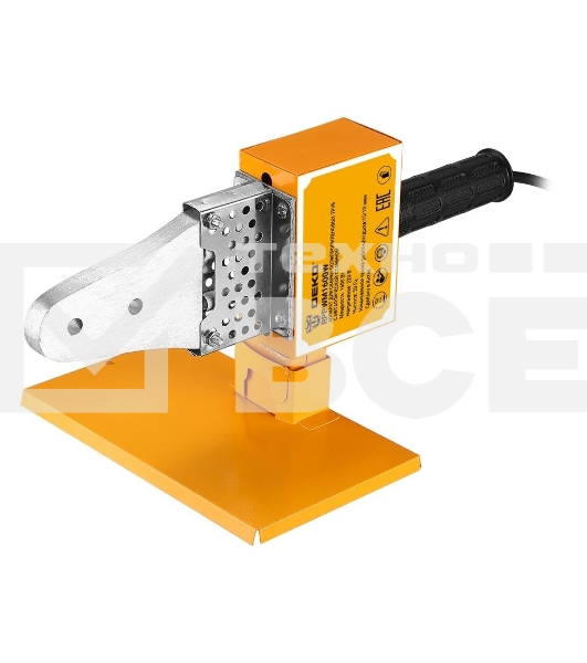 Аппарат для сварки полипропиленовых труб с металлической станиной DEKO RPPWM1600W в пластиковом кейсе, 3 насадки (20-32