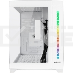 Компьютерный корпус Ginzzu V420 RGb подсветка, закаленное стекло 1*USB 3.0,1*USB 2.0, AU белый mATX, фото6