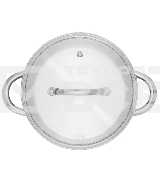 Кастрюля Rondell Point RDS-1312 4.8 л. d=24 см (с крышкой) сталь