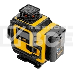 Лазерный уровень мультипризменный Denzel DLV-360-4C, 30 м, зеленый луч, Li-Ion 2,4 Aч, кейс, фото8