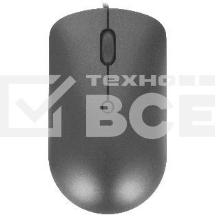 Мышь проводная Lenovo 540 темно-серый, 2400 dpi, USB-C, кнопки - 4