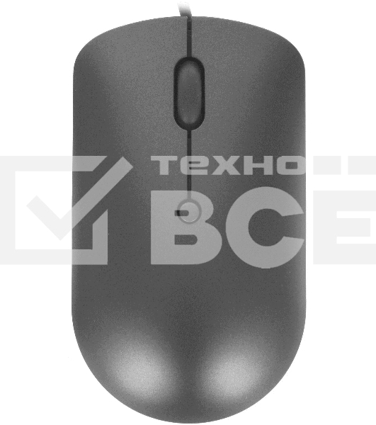 Мышь проводная Lenovo 540 темно-серый, 2400 dpi, USB-C, кнопки - 4