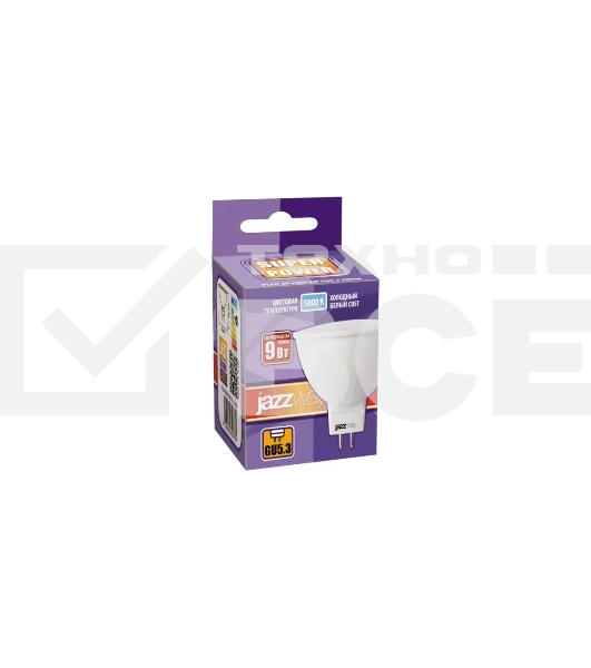 Лампа светодиодная JazzWay PLED-SP JCDR 9Вт 5000К холод. бел. GU5.3 720лм 230В