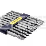 Набор двухсторонних бит 10 шт Deli DL6903 PH2x110мм, сталь S2 с твердостью 58-60HRC, пласт.кейс, фото4