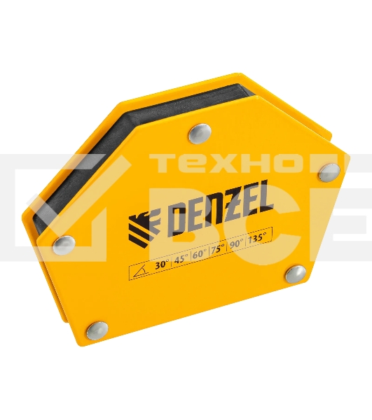 Фиксатор магнитный Denzel для сварочных работ усилие 50 LB, 30х45х60х75х90х135 град.