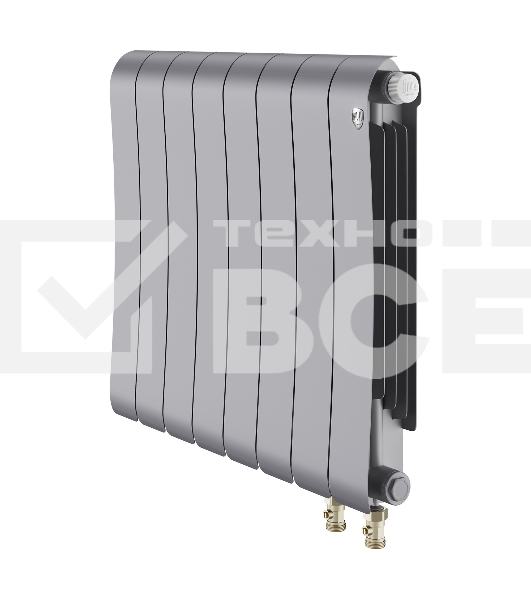 Радиатор Royal Thermo Infinity 500 Silver Satin VR80 - 8 секц.