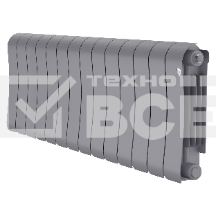 Радиатор биметаллический Royal Thermo Infinity 300 Silver Satin - 14 секц.