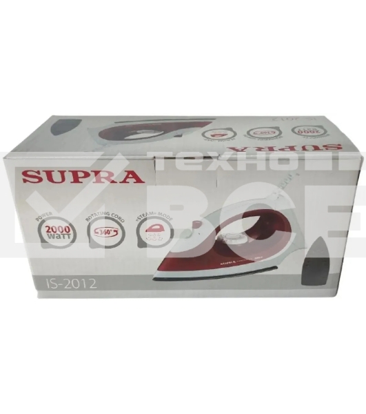 Утюг SUPRA IS-2012 2000 Вт красный/белый