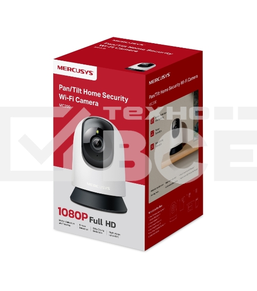 Камера видеонаблюдения умная поворотно-наклонная Mercusys MC200