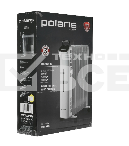 Масляный радиатор Polaris POR 0520 белый