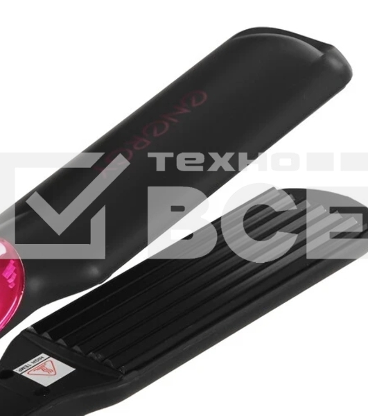 Щипцы для завивки волос Energy EN-873 черный/розовый, 33 мм, 200 °C, 1 режим