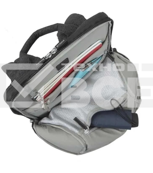 Рюкзак для ноутбука 15.6' Riva 8861 черный полиуретан/полиэстер