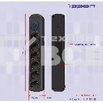 Сетевой фильтр Ippon BK-6-EU-1.8-10-B 1.8м (6 розеток) черный (коробка), фото9