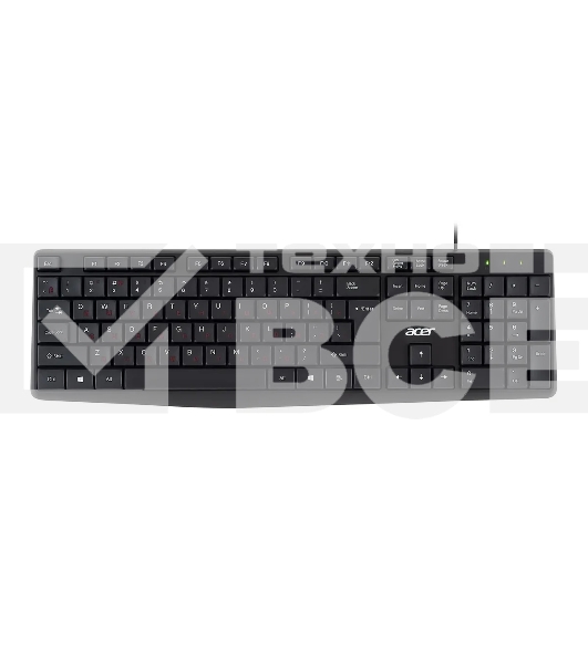 Клавиатура Acer OKW121 (ZL.KBDEE.00B) проводная, USB, черный