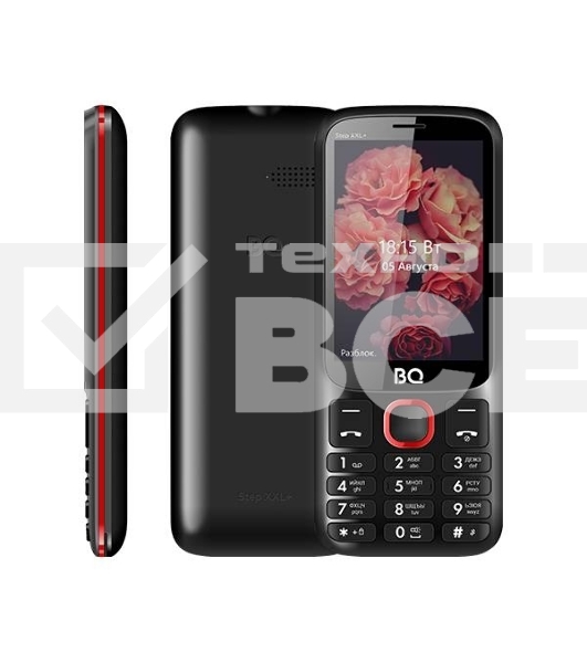 Мобильный телефон BQ 3590 Step XXL+ черный/красный