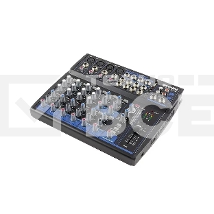 Микшер Gemini GEM-12USB аналоговый, 12 каналов, DSP, выход на наушники, Bluetooth, USB-проигрыватель файлов в формате MP3/WAV