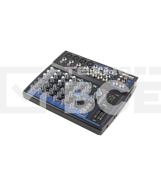 Микшер Gemini GEM-12USB аналоговый, 12 каналов, DSP, выход на наушники, Bluetooth, USB-проигрыватель файлов в формате MP3/WAV