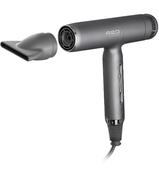 Фен Red Solution F582 серый/серебристый, 1500 Вт, ионизация