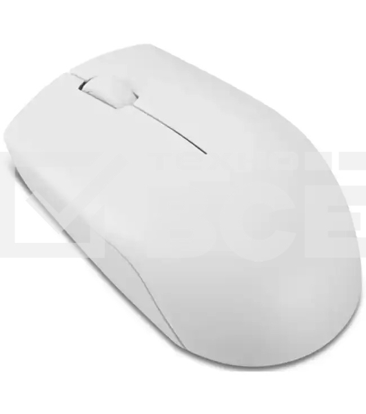 Мышь беспроводная Lenovo 300 светло-серый, 1000 dpi, радиоканал, USB, кнопки - 3