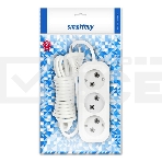 Удлинитель бытовой Smartbuy (SBE-10-3-15-N) 3 гнз х 15 м (10А/2.2 кВт, ПВС 2х1.0), фото2