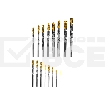 Набор сверл по металлу Denzel 1-10 мм, Р6М5-TiN, Golden Tip, 19 шт 723003, фото3