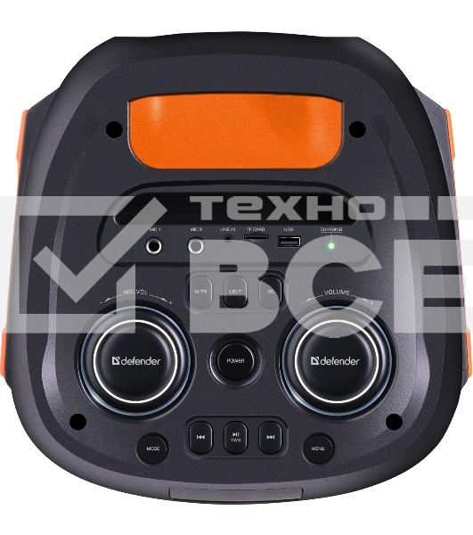 Портативная колонка Defender Orion (60Вт, BT/FM/TF/USB/MIC/Light)