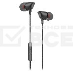 Наушники-гарнитура OLMIO Joy 3.5мм, черные, с микрофоном и кнопкой ответа, фото 1