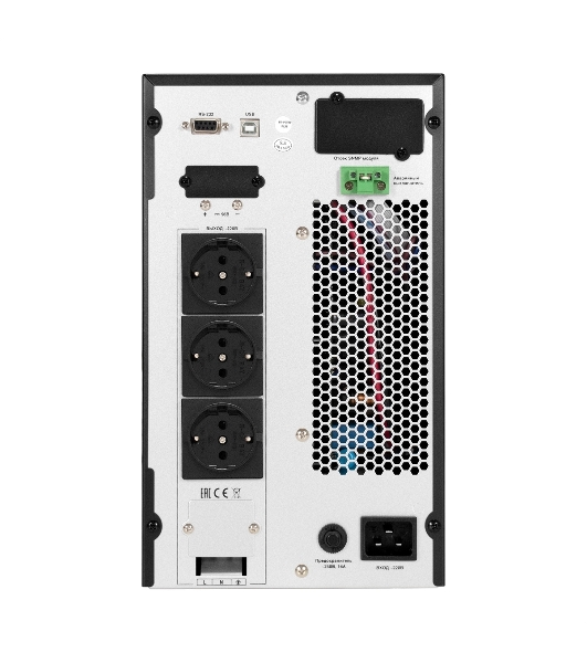 Источник бесперебойного питания On-line ExeGate PowerExpert TL-3000.72V.LCD.AVR.3SH.USB.RS232.SNMP 3000VA/3000W, On-Line, PF=1, LCD, 3*Schuko, RS232, USB, SNMP-slot, встроенные батареи 12V 7.2Ah - 6шт, возможность подключения до 4 внешних батарейных блоков 72В, Tower, металлический корпус, черный