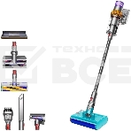 Пылесос вертикальный Dyson V15s Detect Submarine (448798-01) серый, питание от аккумулятора, 240 Вт, уборка влажная/сухая, пылесборник 0,76 л, работа от АКБ max 60 мин., фото10