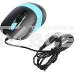 Мышь проводная A4Tech Fstyler FM10 черный/синий, 1600 dpi, USB, кнопки - 4, фото3