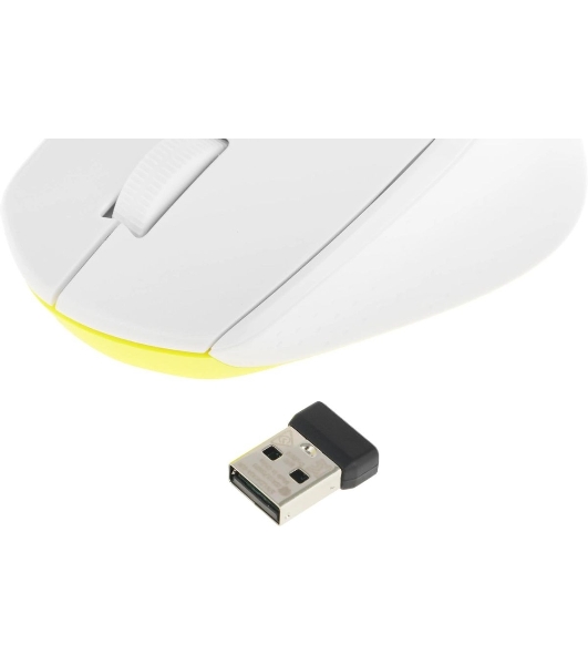 Мышь беспроводная Logitech M330 SILENT PLUS белый, 1000 dpi, радиоканал, USB, кнопки - 3