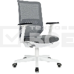 Кресло эргономичное Бюрократ MC-W611N серый TW SQU GR сетка/ткань крестов. пластик пластик белый, фото 1