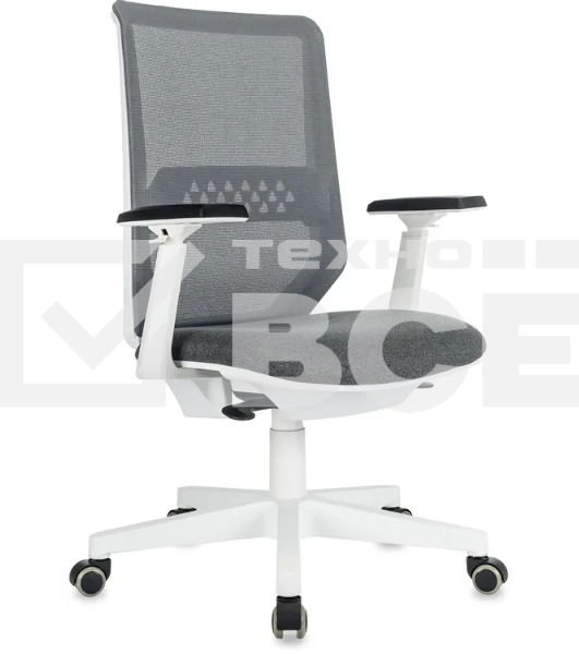 Кресло эргономичное Бюрократ MC-W611N серый TW SQU GR сетка/ткань крестов. пластик пластик белый