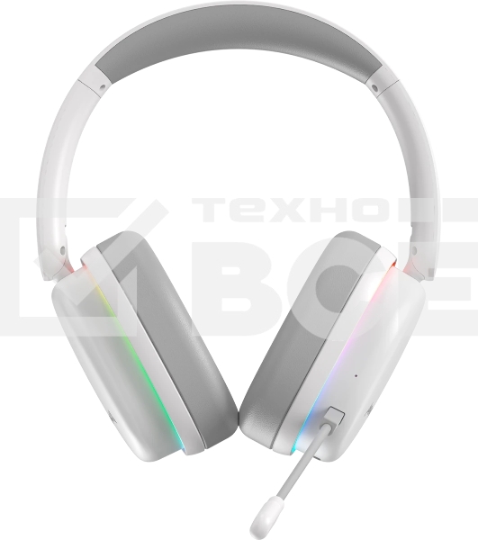 Гарнитура Marvo HG9070W Monka Echo RS белый, беспроводная + проводная, радиоканал, до 10 ч, подсветка, совместимость с PS5, Xbox