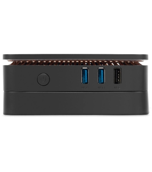 Неттоп IRU 110JLCN Cel N4500 (1.1) 8Gb SSD256Gb UHDG Windows 11 Pro GbitEth WiFi BT черный (2152163)