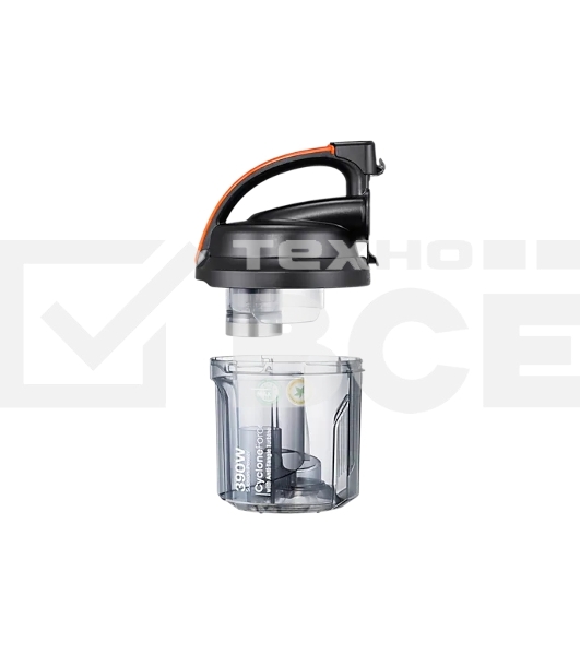 Пылесос Samsung VC15K4136VL/EV черный/оранжевый, 390/1500 Вт, уборка сухая, пылесборник контейнер 1.3 л