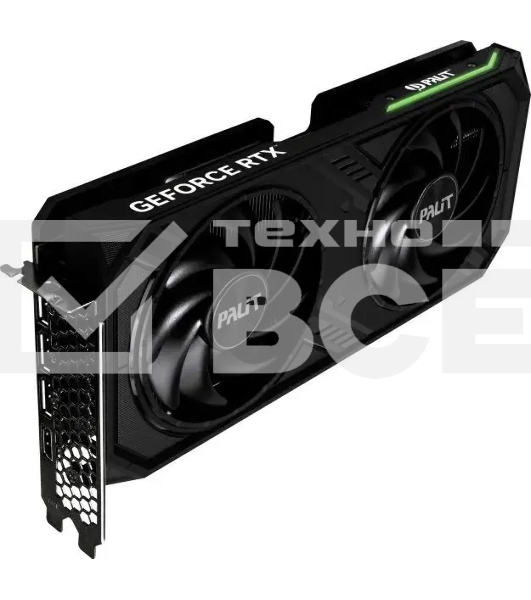 Видеокарта Palit RTX4070 DUAL OC NVIDIA GeForce RTX 4070 12Gb 192bit GDDR6 1920/20000 HDMIx1 DPx3 HDCP Ret