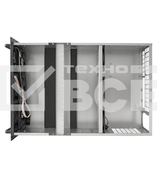 Корпус для майнинга ExeGate EX288960RUS Pro 8-650 <без БП, 2*USB, 6*fan 120мм, места под: 8 видеокарт, 1 БП>