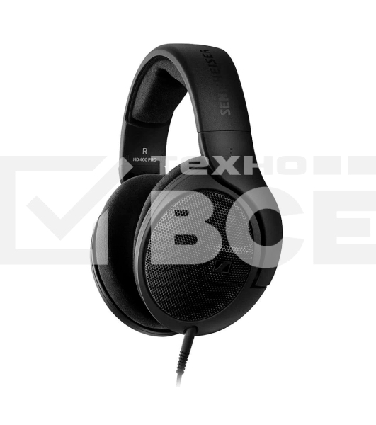 Проводные наушники Sennheiser HD 400 PRO черный, полноразмерные, Jack 3.5/6.3 мм
