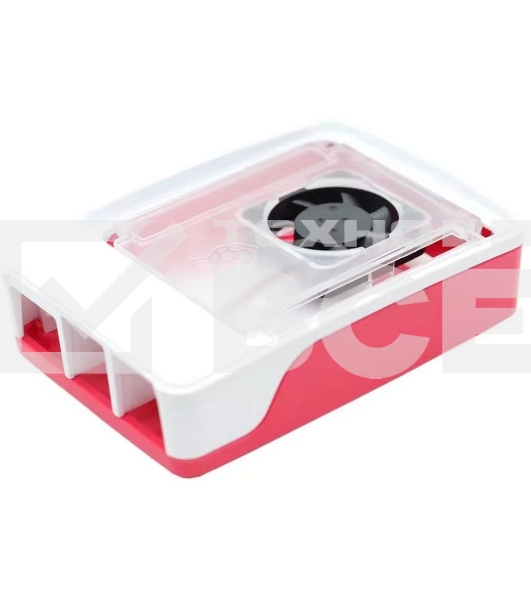 Пластиковый корпус RA795 для Raspberry Pi 5 c активным вентилятором