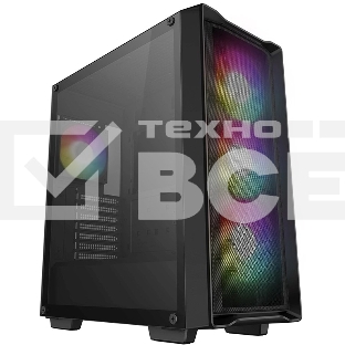 Компьютерный корпус Deepcool CC560 MESH V2 черный без БП ATX 8x120mm 5x140mm 1xUSB2.0 audio bott PSU