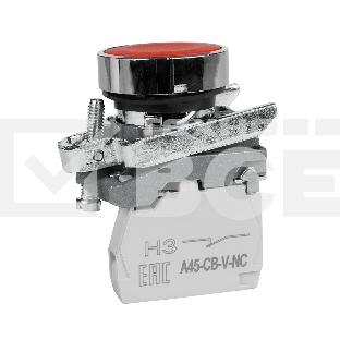 Кнопка КЭАЗ XB4BA42 OptiSignal D22 C4-P-401 красная металл 1НЗ